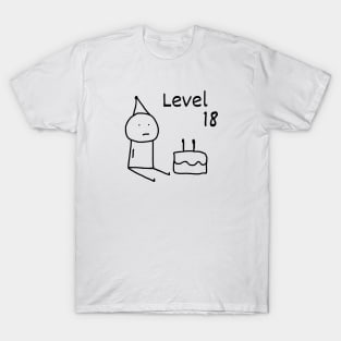 Level 18 Birthday | Doodle T-Shirt